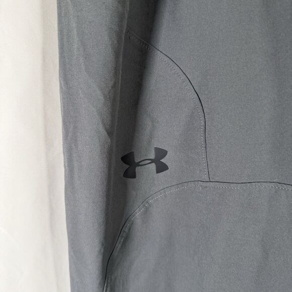 Under Armour Pants Women's Medium Grey Pull On Elastic Waist Drawstring Pockets - Picture 4 of 13